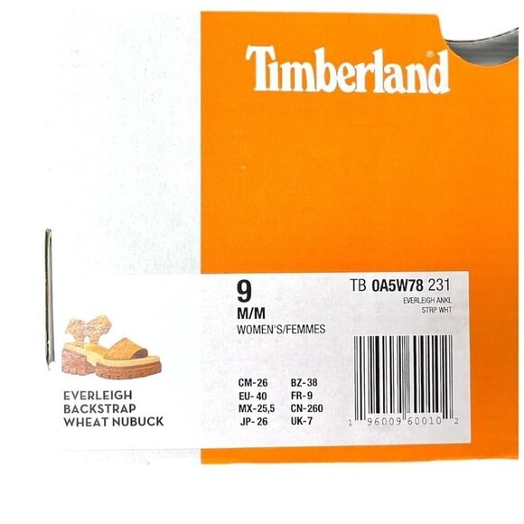 Timberland Womens Tan Suede Leather Strap Open Toe Lug Sole Sandals Sz 9 New - Picture 3 of 10